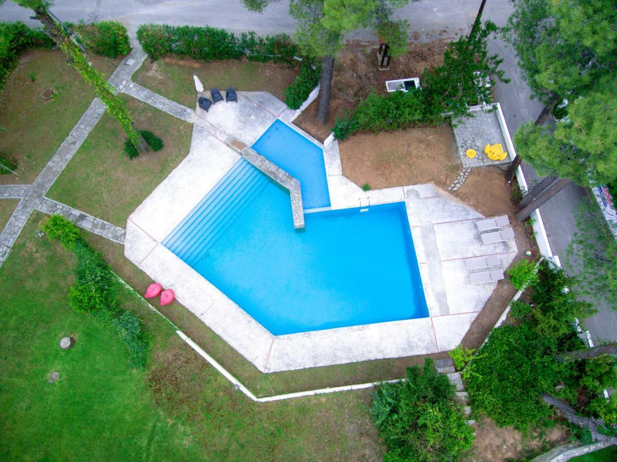 Villa Aurora In Sani With Garden And Pool Exterior photo